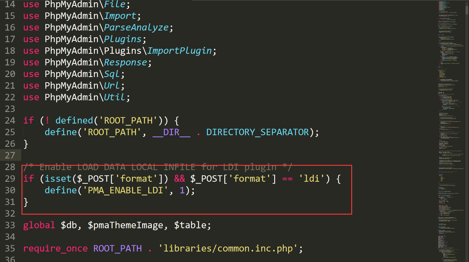 LOAD DATA LOCAL INFILE在phpmyadmin4.0.10版本后的应用